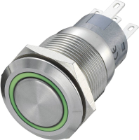 Кнопка антивандальная 250 В/AC, 5 А, 1 x выкл/вкл, без фиксации, IP67, 1 шт TRU Components LAS1-AGQ-11E/R-G