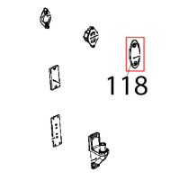 Left door latch cap Unox XB 895
