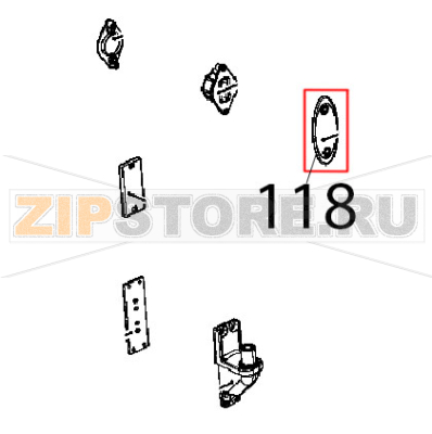 Left door latch cap Unox XB 895 Left door latch cap Unox XB 895Запчасть на деталировке под номером: 118