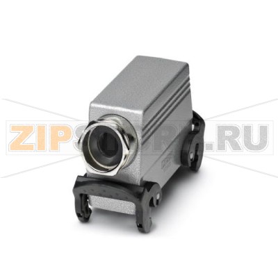 Корпус с кабельным сальником Phoenix Contact HC-B 24-TMQ-76/M1PG29S с двумя защелками, высота 76 мм, с резьбовым соединением, 1x Pg29, боковое подключение кабеля.Минимальный заказ: 10 шт.Упаковка: 10 шт.