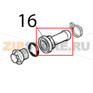 Abflussrohr Scotsman EC 126 AS Abflussrohr Scotsman EC 126 ASЗапчасть на деталировке под номером: 16