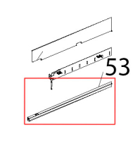 Listello quadro inf porta inox Unox XBC 804
