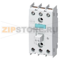 ПОЛУПРОВОДНИКОВОЕ РЕЛЕ 3-PHASE 3RF2 30A  40 DEG. C 48-600V / 110V AC, УПРАВЛЕНИЕ ПО 2-М ФАЗАМ, ВИНТОВЫЕ КЛЕММЫ BLOCKING VOLTAGE 1200V Siemens 3RF2230-1AB35