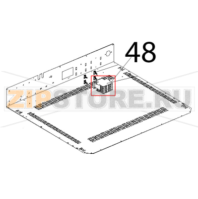 Teleruttore GE 25 A, 230 V, 50/60 Hz Unox XF 188 Teleruttore GE 25 A, 230 V, 50/60 Hz Unox XF 188Запчасть на деталировке под номером: 48