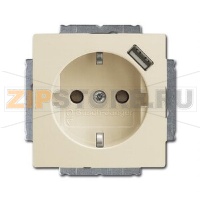 Розетка USB 16 А, 700 мА, слоновая кость ABB 2CKA002011A6192