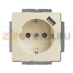 Розетка USB 16 А, 700 мА, слоновая кость ABB 2CKA002011A6192 