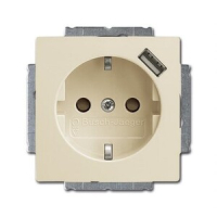 Розетка USB 16 А, 700 мА, слоновая кость ABB 2CKA002011A6192