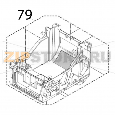 Bottom frame﻿ S/A Sato CT408LX TT Bottom frame﻿ S/A Sato CT408LX TTЗапчасть на деталировке под номером: 79Название запчасти на английском языке: Bottom frame﻿ S/A Sato CT408LX TT.