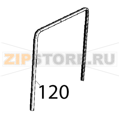 Guarnizione porta Unox XL 413 Guarnizione porta Unox XL 413Запчасть на деталировке под номером: 120