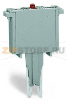 Корпус вилки; для базовых клемм; 2-пол.; шириной 5 мм; серые Wago 280-801/281-418