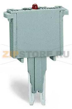 Корпус вилки; для базовых клемм; 2-пол.; шириной 5 мм; серые Wago 280-801/281-418 