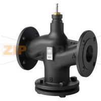 VVF53.50-31.5J - 2-ходовой седельный клапан, PN25, фланцевый Siemens VVF53.50-31.5J