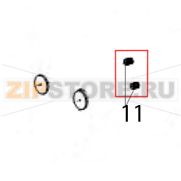 Thumb nut 6-32 x .50 brass, qty of 25 Zebra 90XiIII Plus Thumb nut 6-32 x .50 brass, qty of 25 Zebra 90XiIII PlusЗапчасть на деталировке под номером: 11