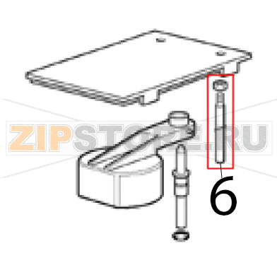 Water level metal pin Scotsman AF 124 Water level metal pin Scotsman AF 124Запчасть на деталировке под номером: 6