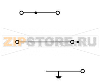 Многоуровневые клеммы для монтажа; 4 mm; N/L/PE; Push-in CAGE CLAMP®; 2,50 mm; серые Wago 2003-7646 Многоуровневая установочная клемма