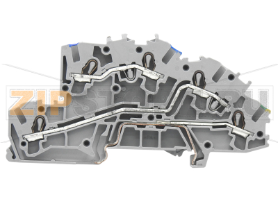 Многоуровневые клеммы для монтажа; 4 mm; N/L/PE; Push-in CAGE CLAMP®; 2,50 mm; серые Wago 2003-7646 Многоуровневая установочная клемма