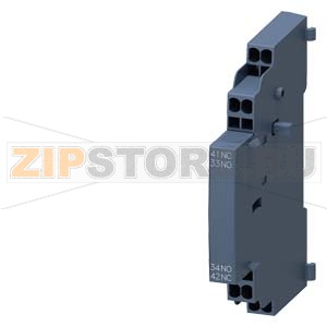 БОКОВОЙ БЛОК-КОНТАКТ 1НО+1НЗ, ПРУЖИННЫЕ КЛЕММЫ, ДЛЯ АВТОМАТИЧЕСКОГО ВЫКЛЮЧАТЕЛЯ 3RV2 Siemens 3RV2901-2A 