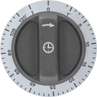 MANOPOLA NERA ø 72 mm 0-120'