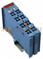 4-канальный дискретный выход; тока; Клапан; Искробезопасный; голубые Wago 750-539
