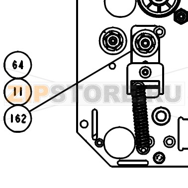 Натяжитель в сборе Datamax A-4408 RH Натяжитель в сборе Datamax A-4408 RHЗапчасть на сборочном чертеже под номером: 64Название запчасти Datamax на английском языке: TENSION ASSY
