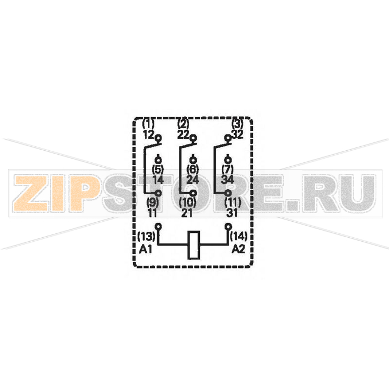 Реле электромагнитное 12 В/DC, 6 А, 1 шт TE Connectivity 8-1419111-0 
