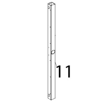 Colonnina laterale DX inox porta Unox XBC 815G