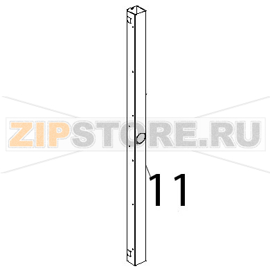 Colonnina laterale DX inox porta Unox XBC 815G Colonnina laterale DX inox porta Unox XBC 815GЗапчасть на деталировке под номером: 11