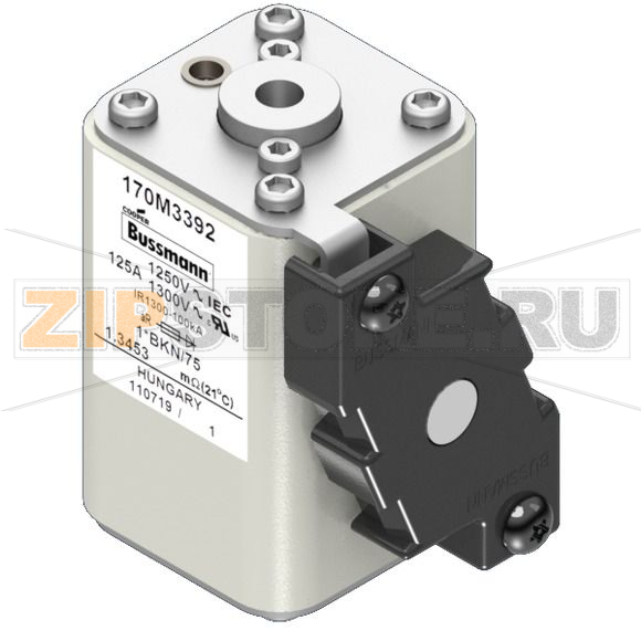 Предохранитель, 125 A, AC 1250 В, 100 кА, size 1, 45x59x75 мм, aR, IEC UL Eaton FUSE 125A 1250 