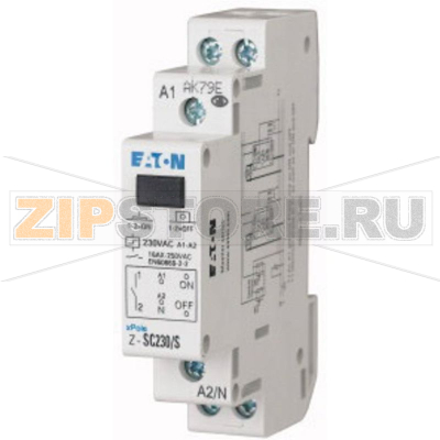 Реле импульсное на DIN-рейку, 16 А: 1 шт Eaton Z-SC240/2S1O 