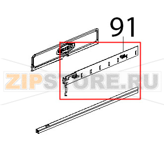 Profilo salvagoccia porta Unox XBC 815G Profilo salvagoccia porta Unox XBC 815GЗапчасть на деталировке под номером: 91