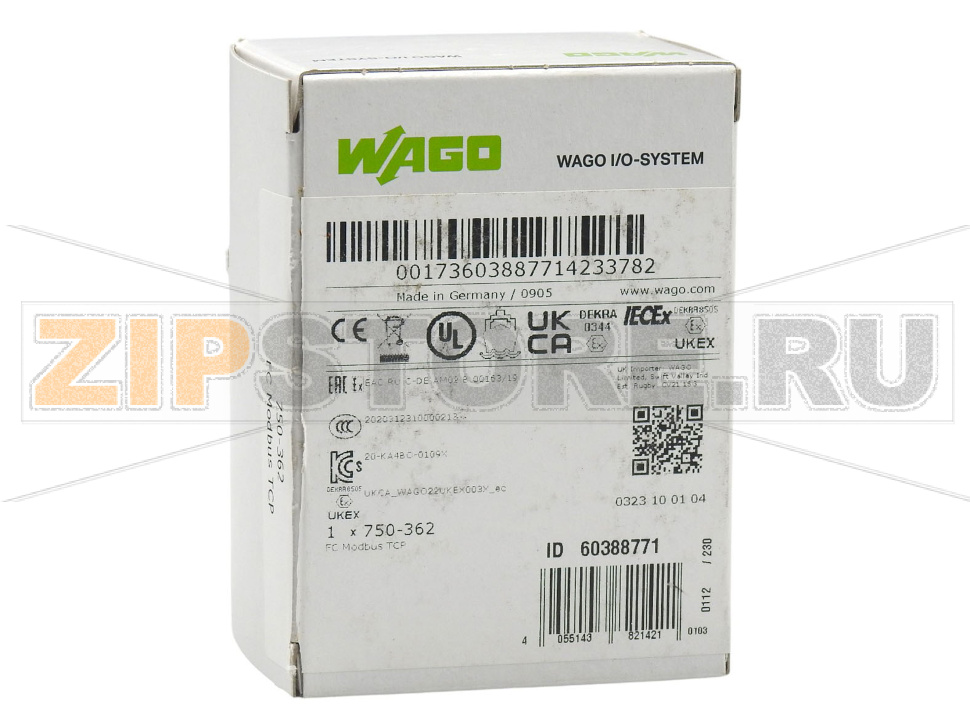 Каплер шины Modbus TCP; 4-е поколение; - Wago 750-362 