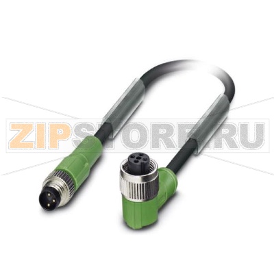 Кабель для датчика / исполнительного элемента Phoenix Contact SAC-3P-M 8MS/ 3,0-100/M12FR TS 3-полюсн., PUR/ПВХ, серый RAL 7001, Штекеры прямое M8, к Гнездо угловой M12, А-кодирование, Длина кабеля: 3 м.Минимальный заказ: 1 шт.Упаковка: 1 шт.