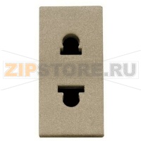Розетка 16 А, 250 В, шампань ABB 2CLA213501N1901