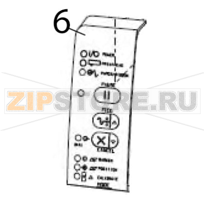 Kit control panel Zebra S600 Kit control panel Zebra S600Запчасть на деталировке под номером: 6