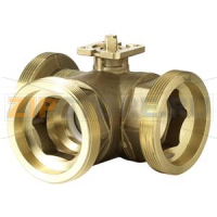 VBG61.40-25 - 3-х ходовой шаровой клапан, внешняя резьба, PN40, DN40, kvs 25 Siemens VBG61.40-25