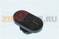 PULSANTE DOPPIO ROSSO NERO PIZZATO