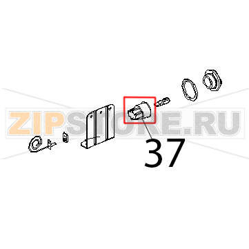 Porta lampada per lampada alogena Unox XF 130 Porta lampada per lampada alogena Unox XF 130Запчасть на деталировке под номером: 37