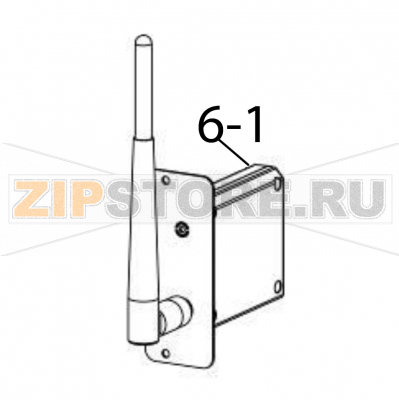 Модуль Wi-Fi TSC MH640P Модуль Wi-Fi для принтера TSC MH640PЗапчасть на деталировке под номером: 6-1Название запчасти TSC на английском языке: Slot-in Wi-Fi module MH640P.