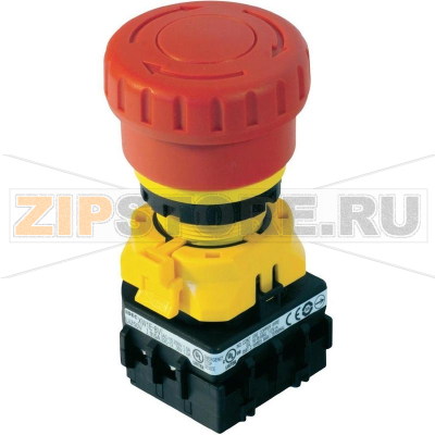 Кнопка аварийной остановки 250 В/AC, 3 А, 1 шт IDEC XW1E-BV402MFR 