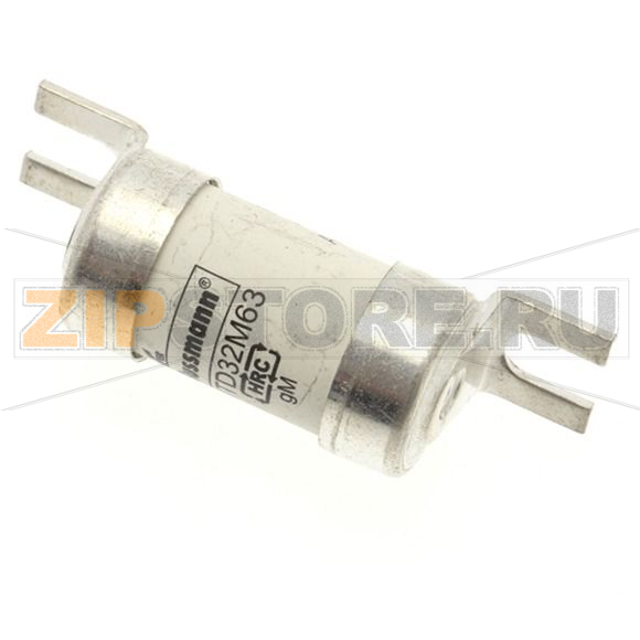 Предохранитель, 32 A, AC 415 В, 80 кА, BS88/A1, 18x55 мм, gM, BS Eaton 32M63 415V AC BS88 FUSE 