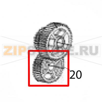 Gear (Z40) 305 dpi Sato CG212ТТ Gear (Z40) 305 dpi Sato CG212ТТЗапчасть на деталировке под номером: 20Название запчасти на английском языке: Gear (Z40) 305 dpi Sato CG212ТТ.