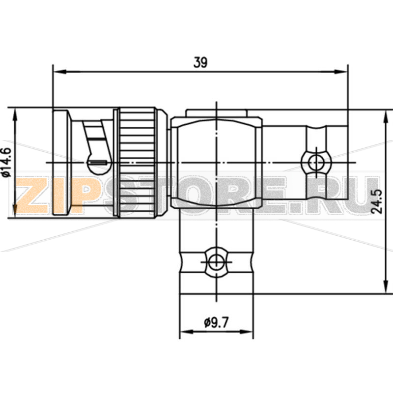 Разъем BNC, 1 шт Telegärtner J01004A0616 