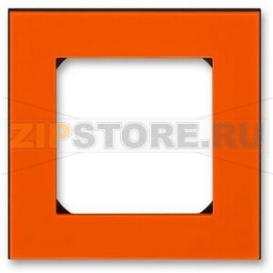 Рамка одноместная, оранжевый/дымчатый чёрный ABB 2CHH015010A6066 
