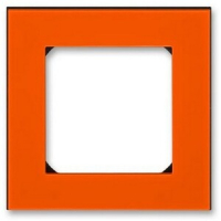 Рамка одноместная, оранжевый/дымчатый чёрный ABB 2CHH015010A6066