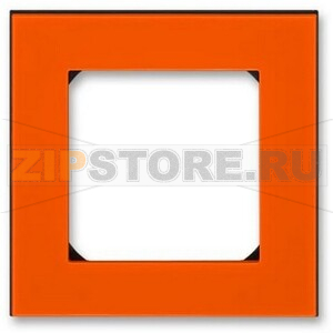 Рамка одноместная, оранжевый/дымчатый чёрный ABB 2CHH015010A6066 