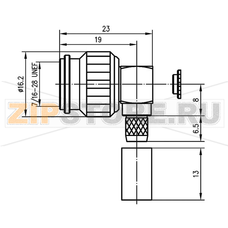 Разъем TNC, 50 Ом, 1 шт Telegärtner J01010A0037 