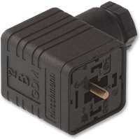 Разъем питания прямоугольный, 3+PE, 3 контакта Hirschmann GDM3009.BLACK