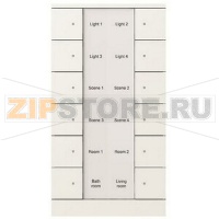 Элемент управления, 12-клавишный, SB/U12.0.1-884, белый ABB 2CKA006330A0078