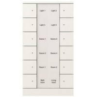 Элемент управления, 12-клавишный, SB/U12.0.1-884, белый ABB 2CKA006330A0078