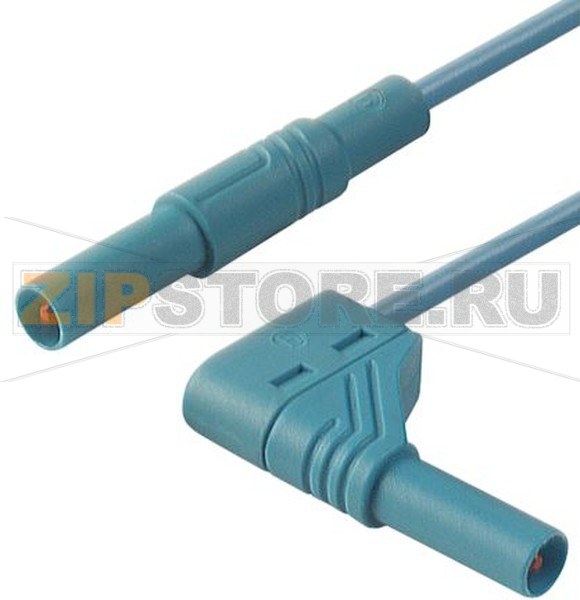 Провод испытательный 2 м, 32 A, 1000 В/AC/DC, синий Hirschmann 934085102 